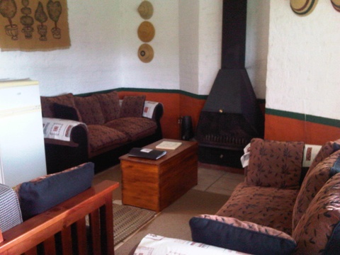 Bull's Nose lounge with fireplace